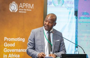 Executive Secretary – Mohamed Sheriff making his remarks at the APRM Methodology Forum